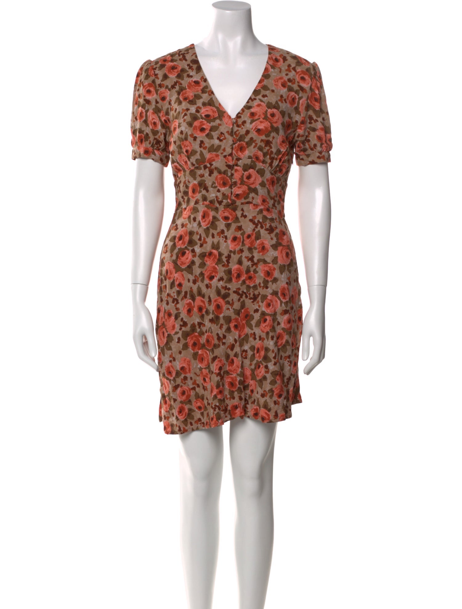 Rouje Floral Print Mini Dress