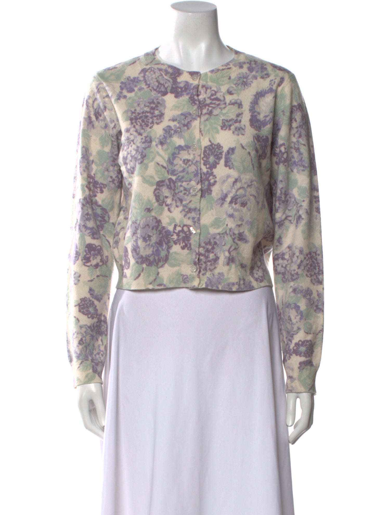 Rouje Wool Floral Print Sweater