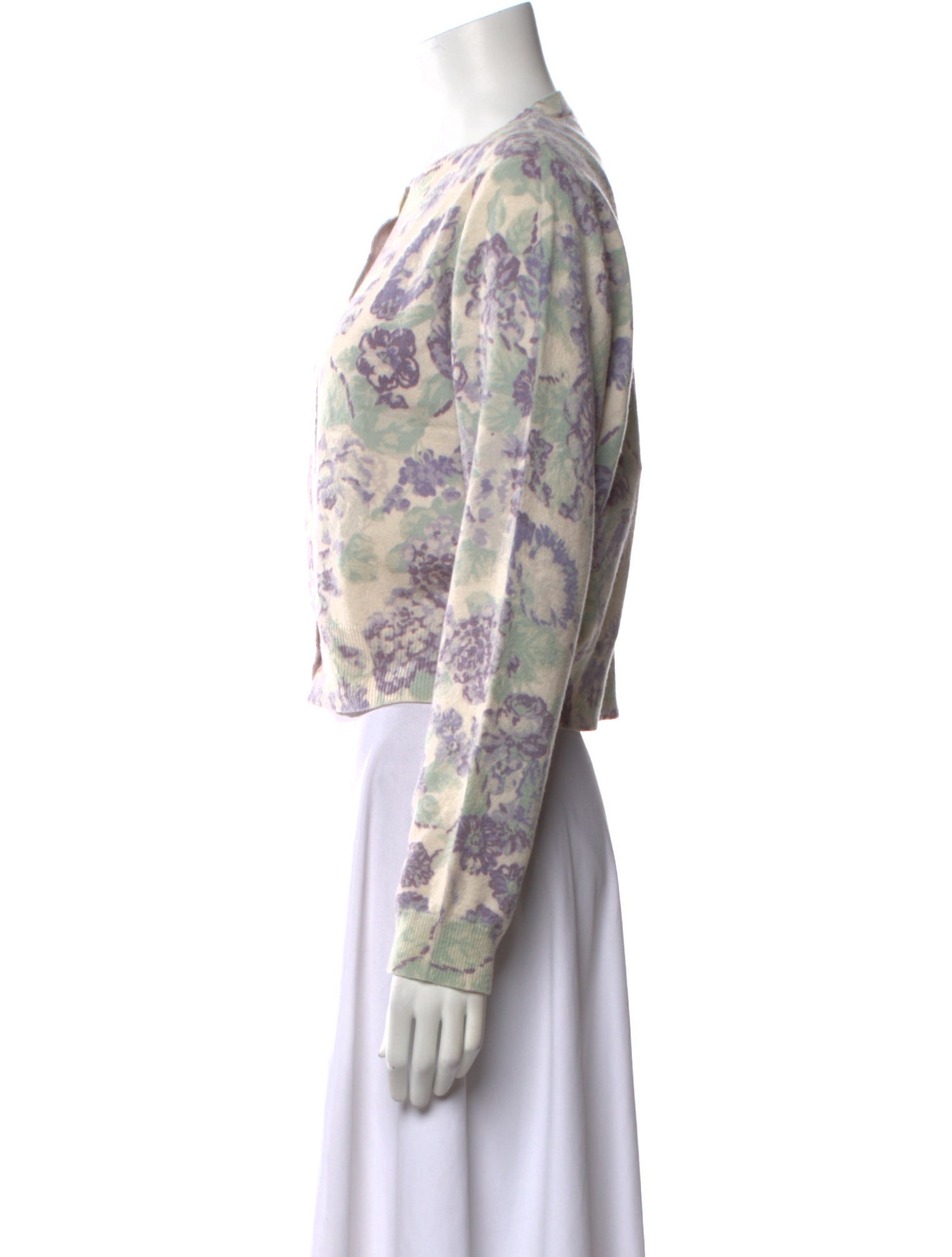 Rouje Wool Floral Print Sweater