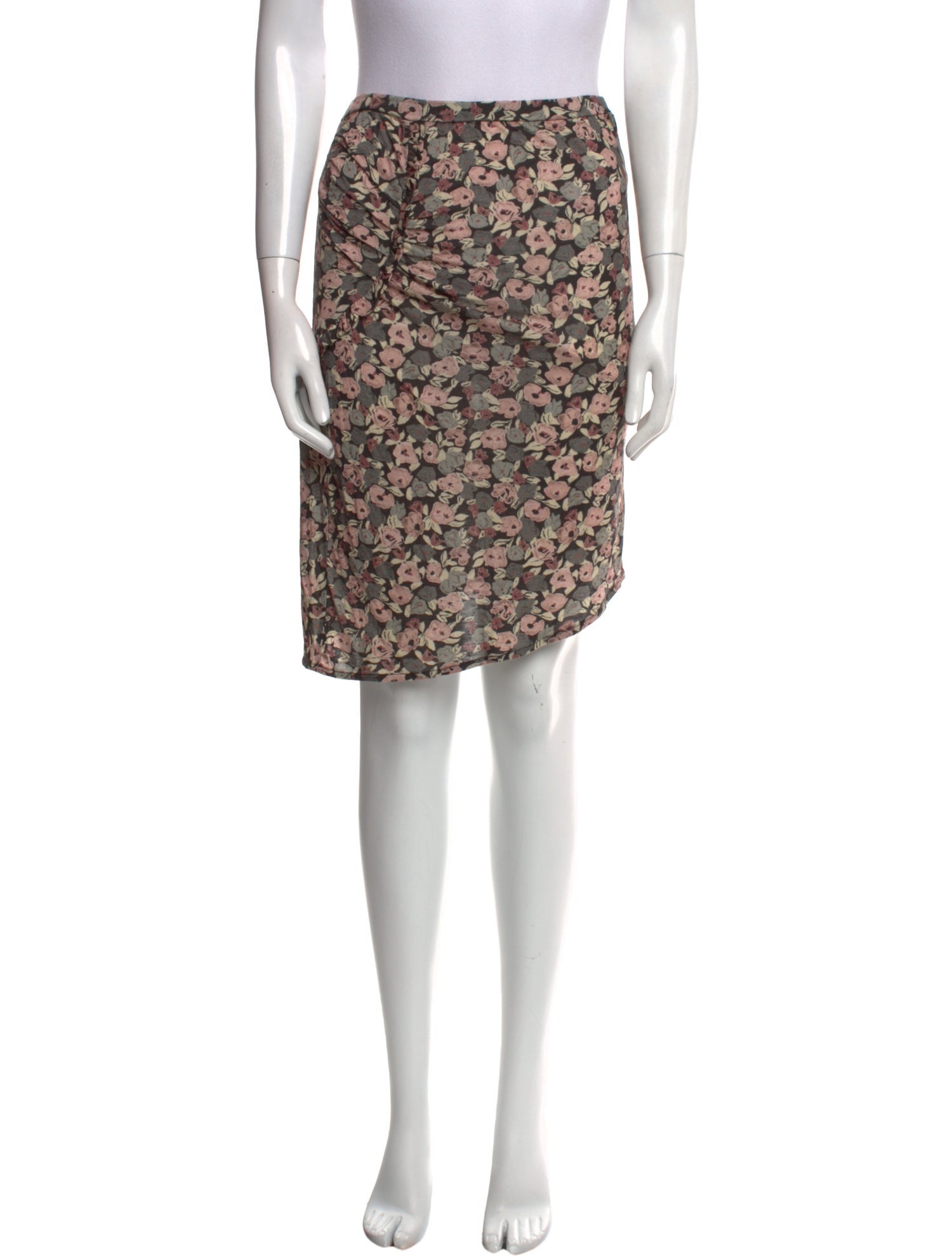 Rouje Floral Print Knee-Length Skirt