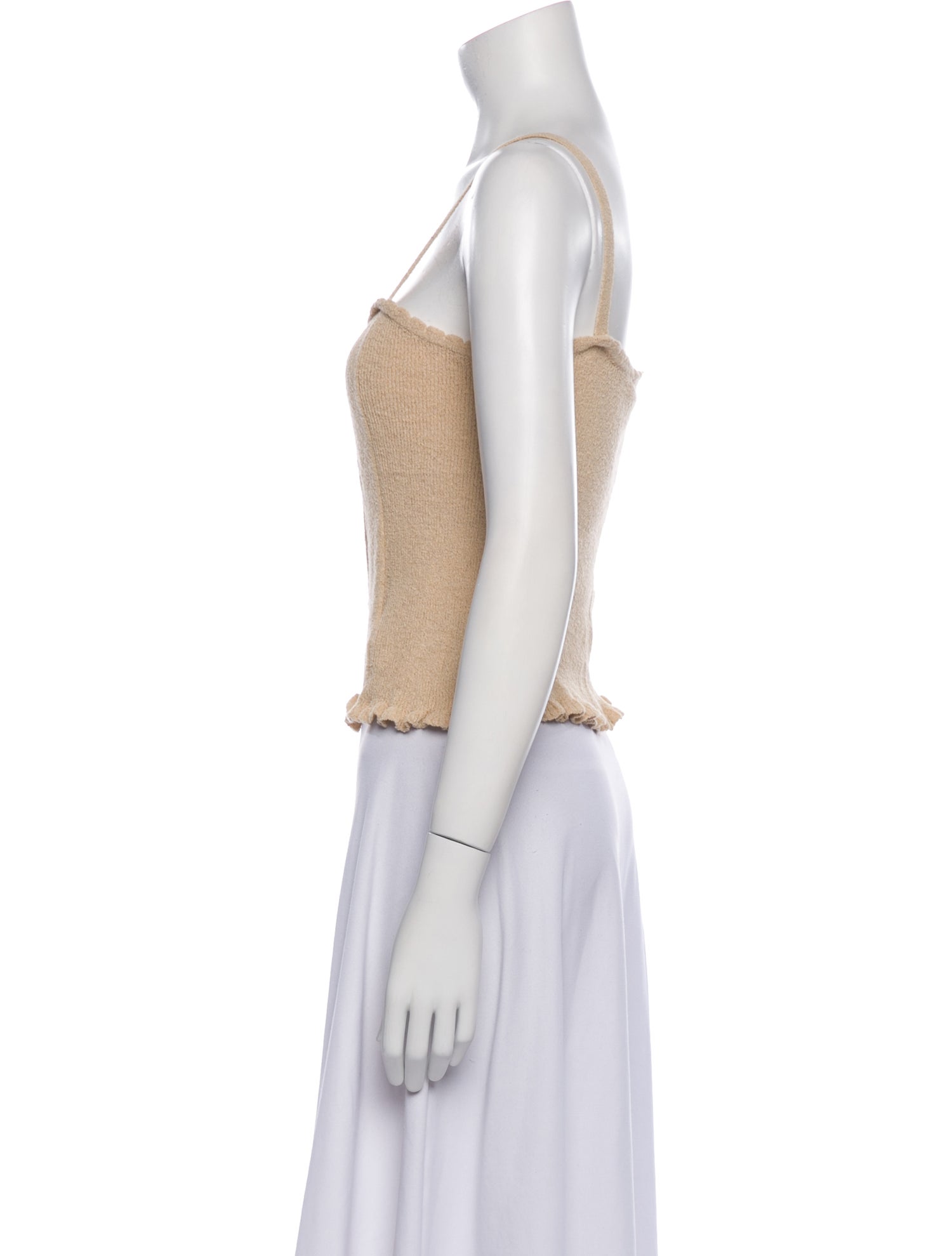 Rouje Square Neckline Sleeveless Crop Top