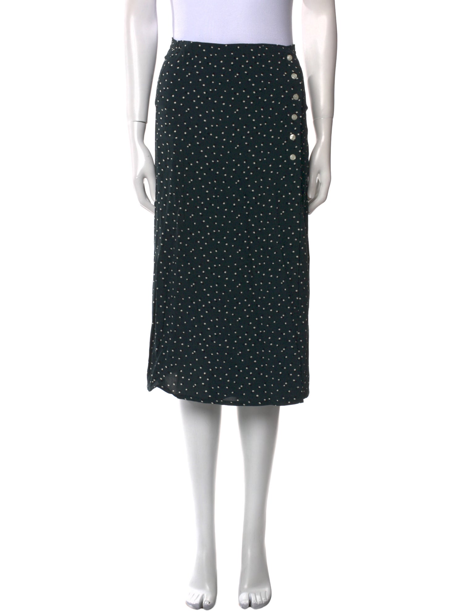 Rouje Polka Dot Print Knee-Length Skirt