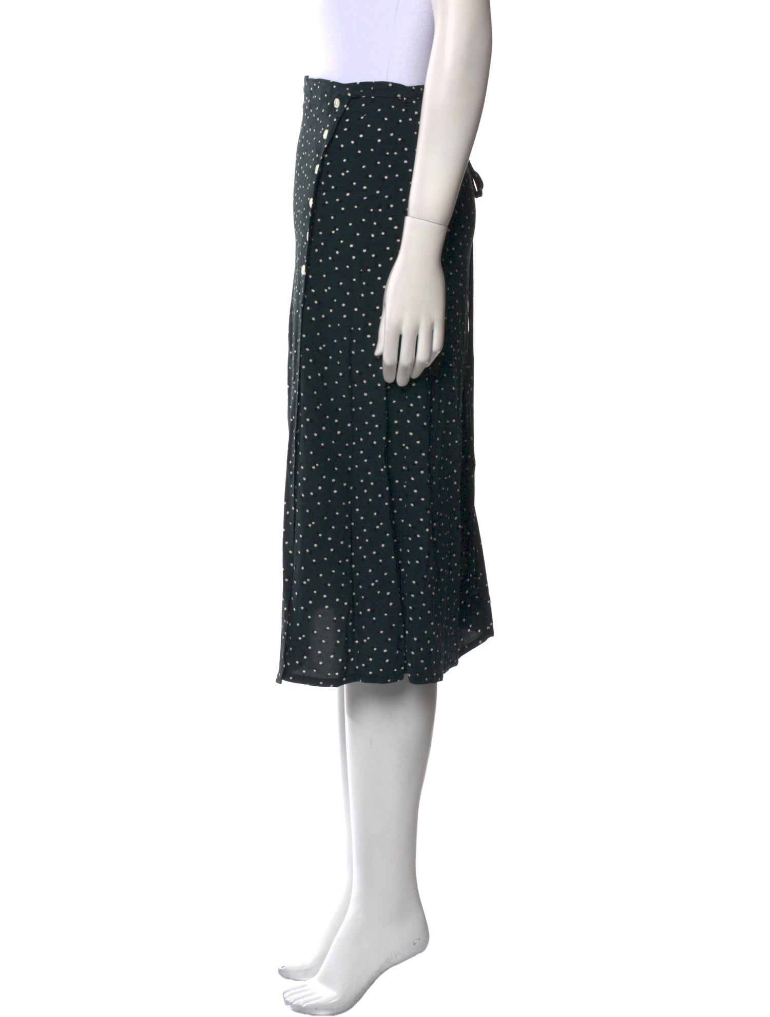 Rouje Polka Dot Print Knee-Length Skirt