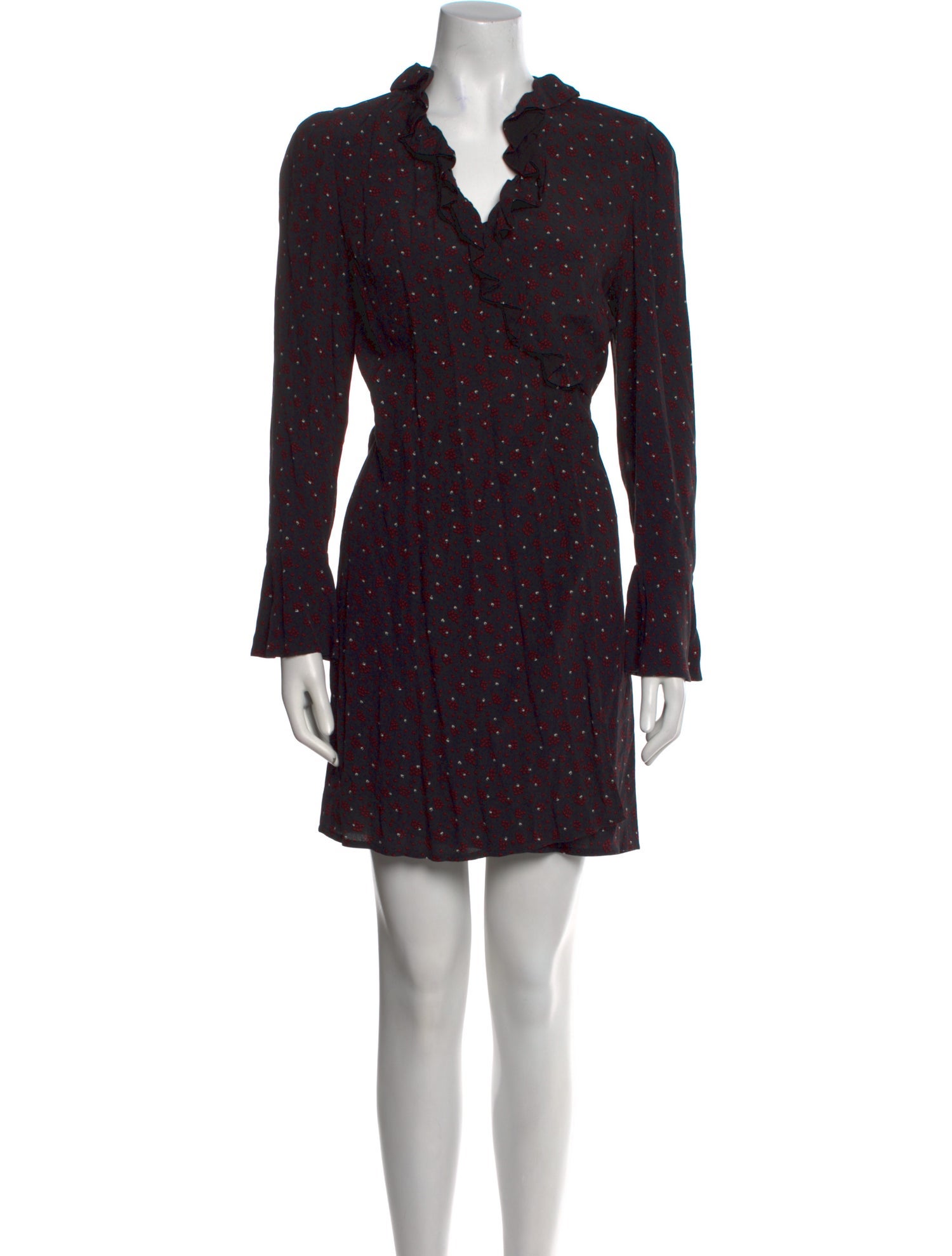 Rouje Polka Dot Print Mini Dress