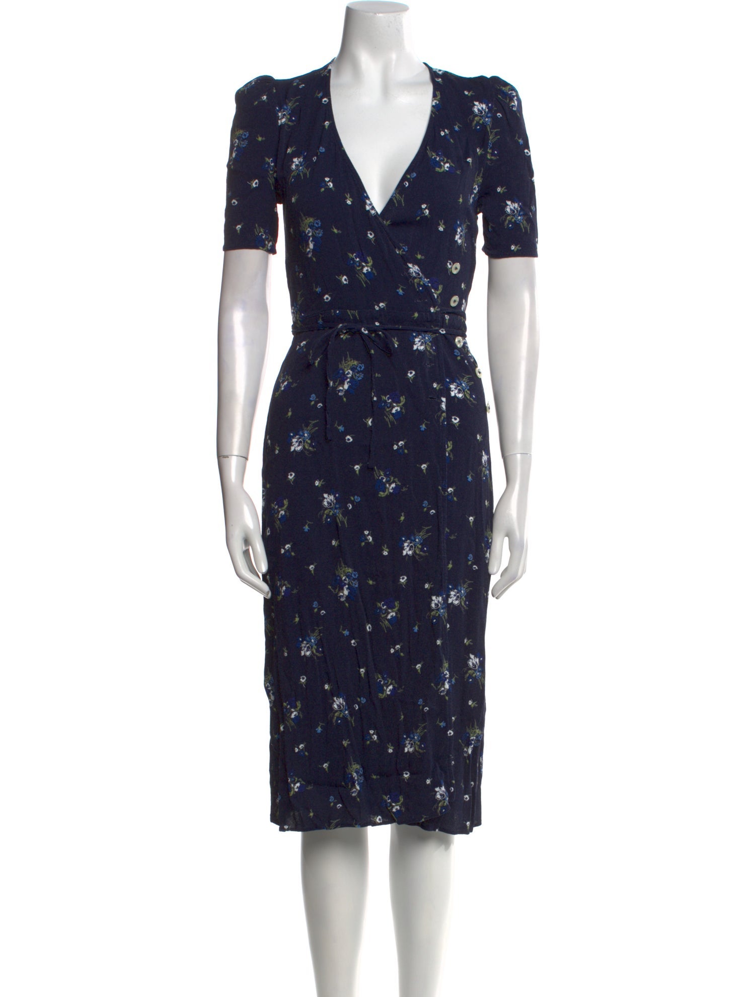 Rouje Floral Print Midi Length Dress