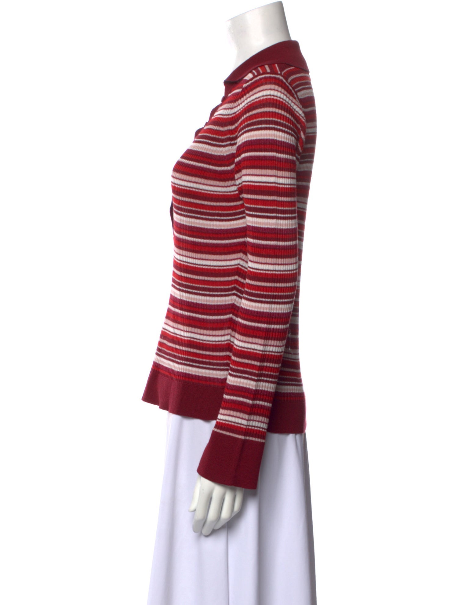 Rouje Striped V-Neck Top