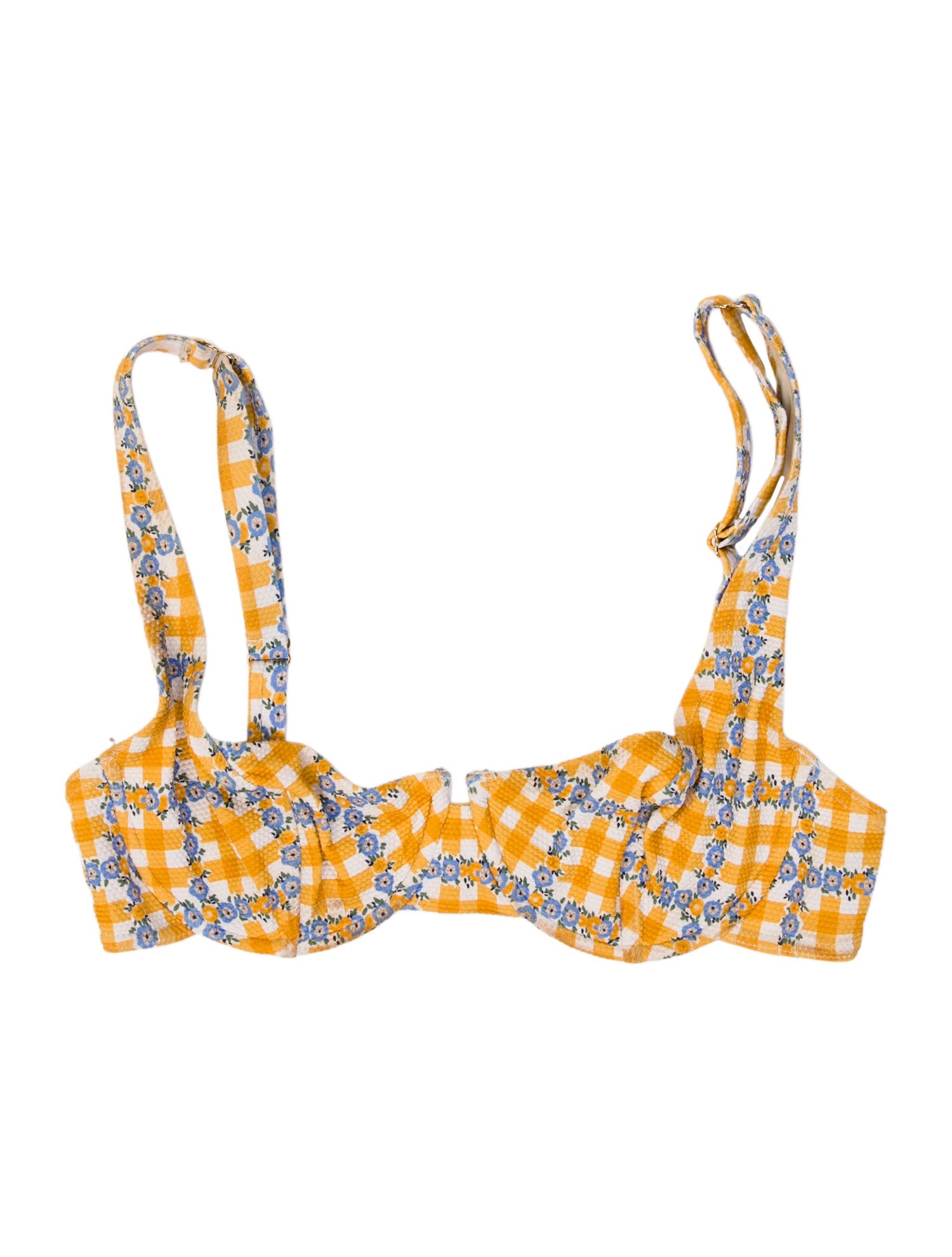 Rouje Plaid Print Top