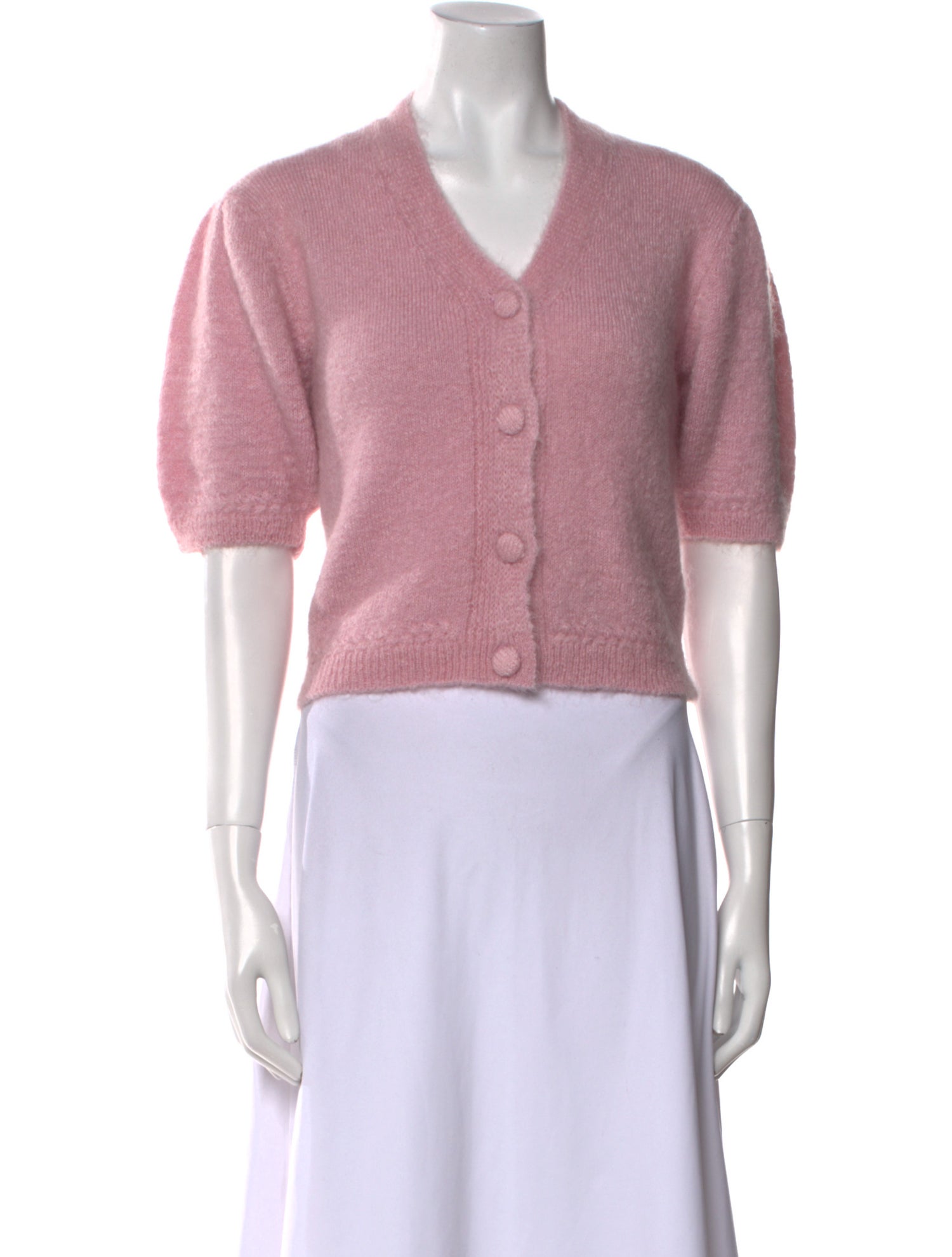 Rouje Mohair V-Neck Crop Top w/ Tags