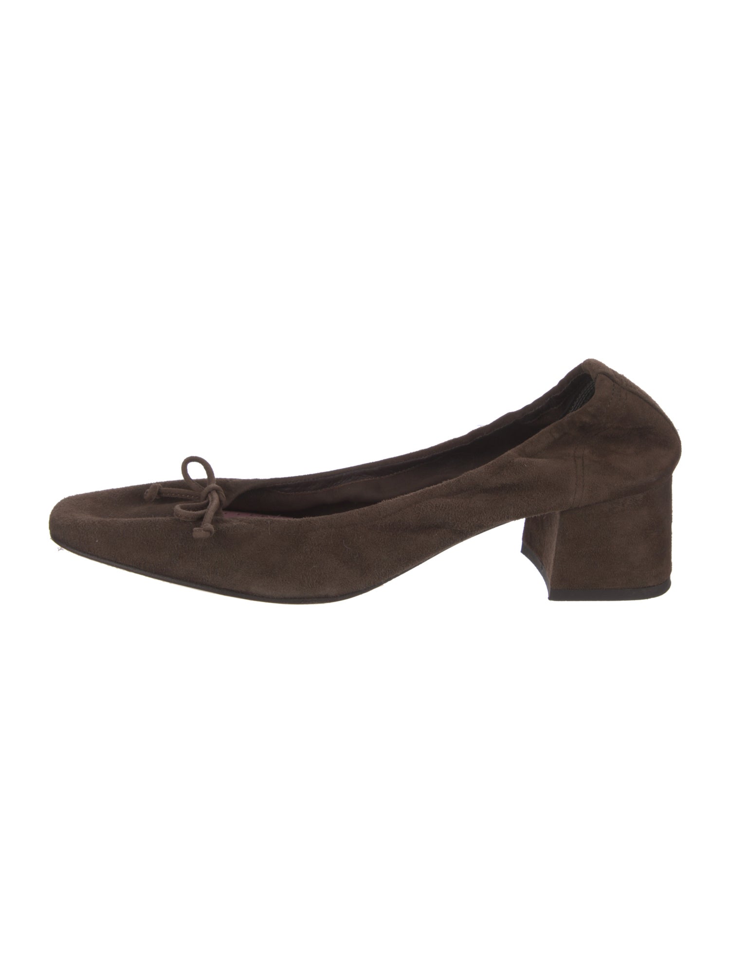 Rouje Suede Bow Accents Pumps