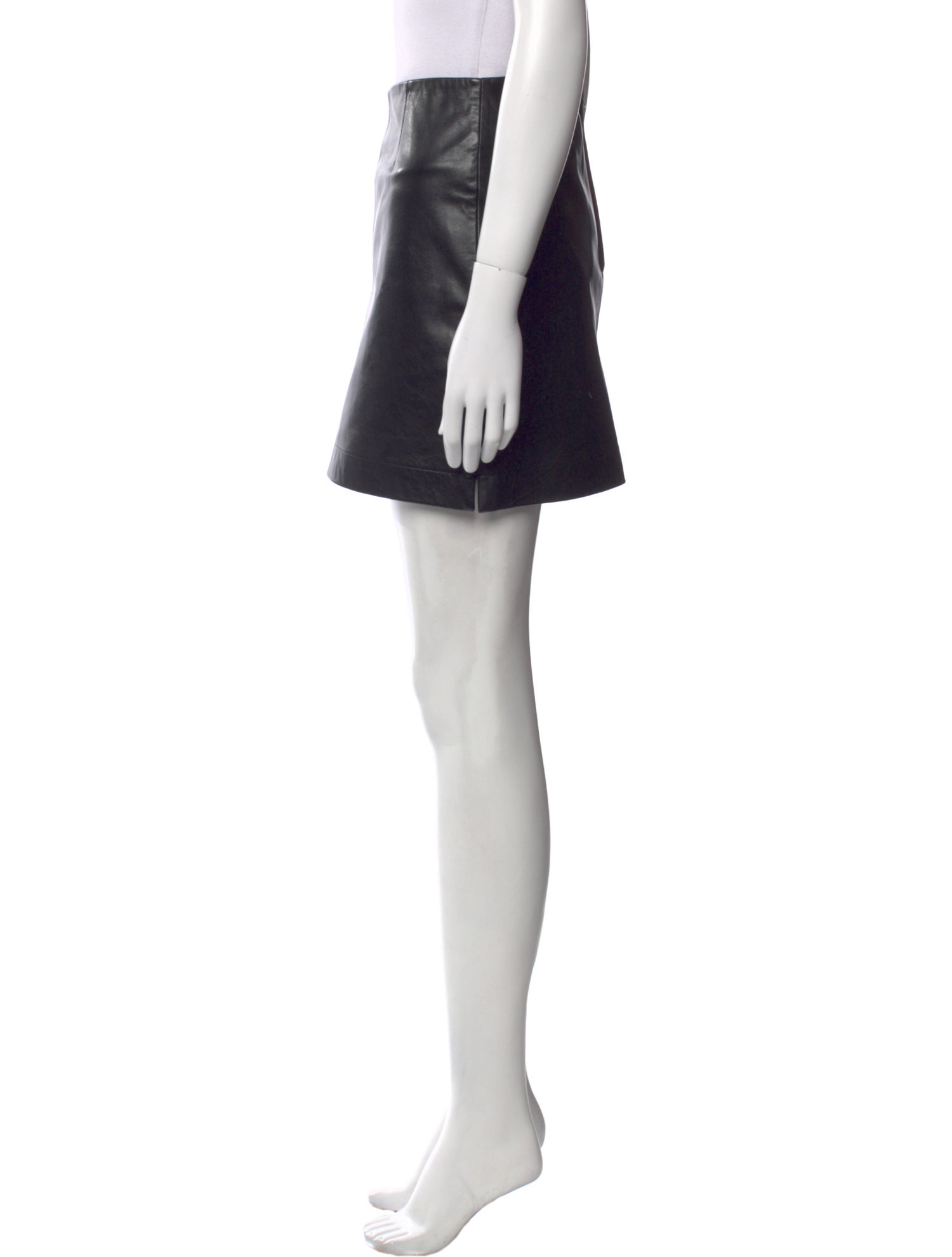 Rouje Leather Mini Skirt