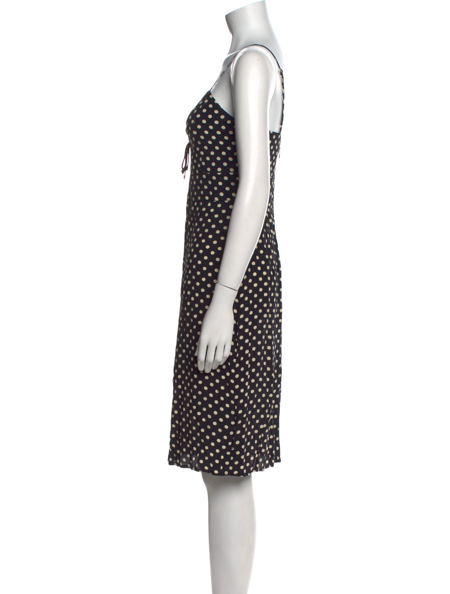 Rouje Polka Dot Print Knee-Length Dress