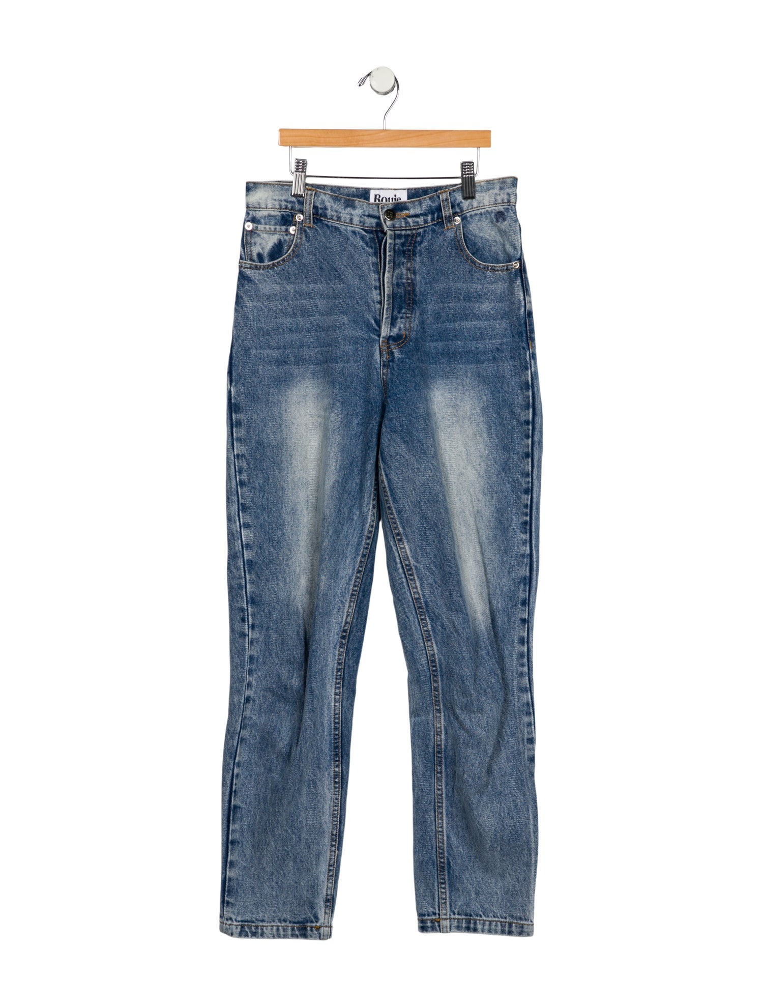 Rouje High-Rise Straight Leg Jeans