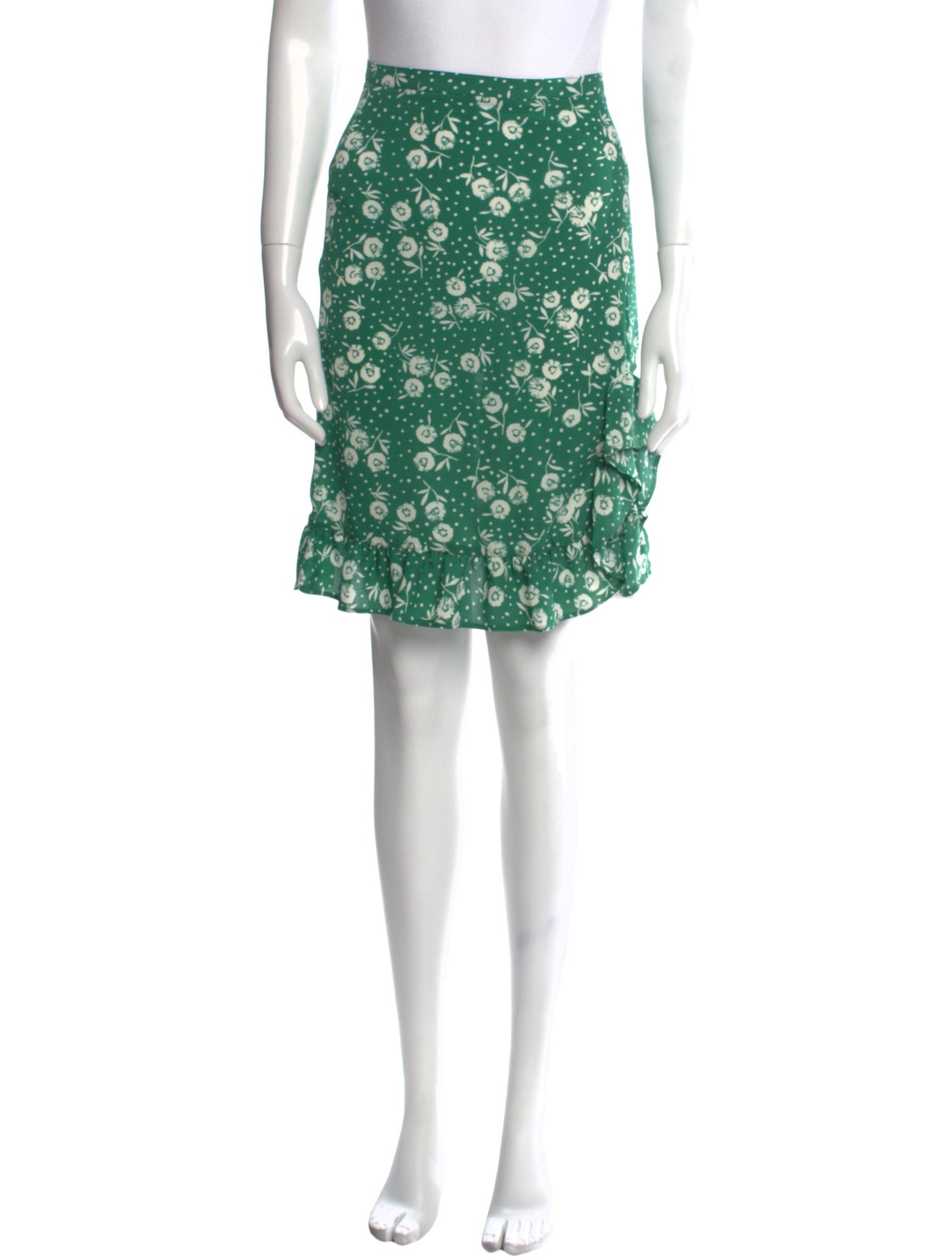 Rouje Floral Print Knee-Length Skirt