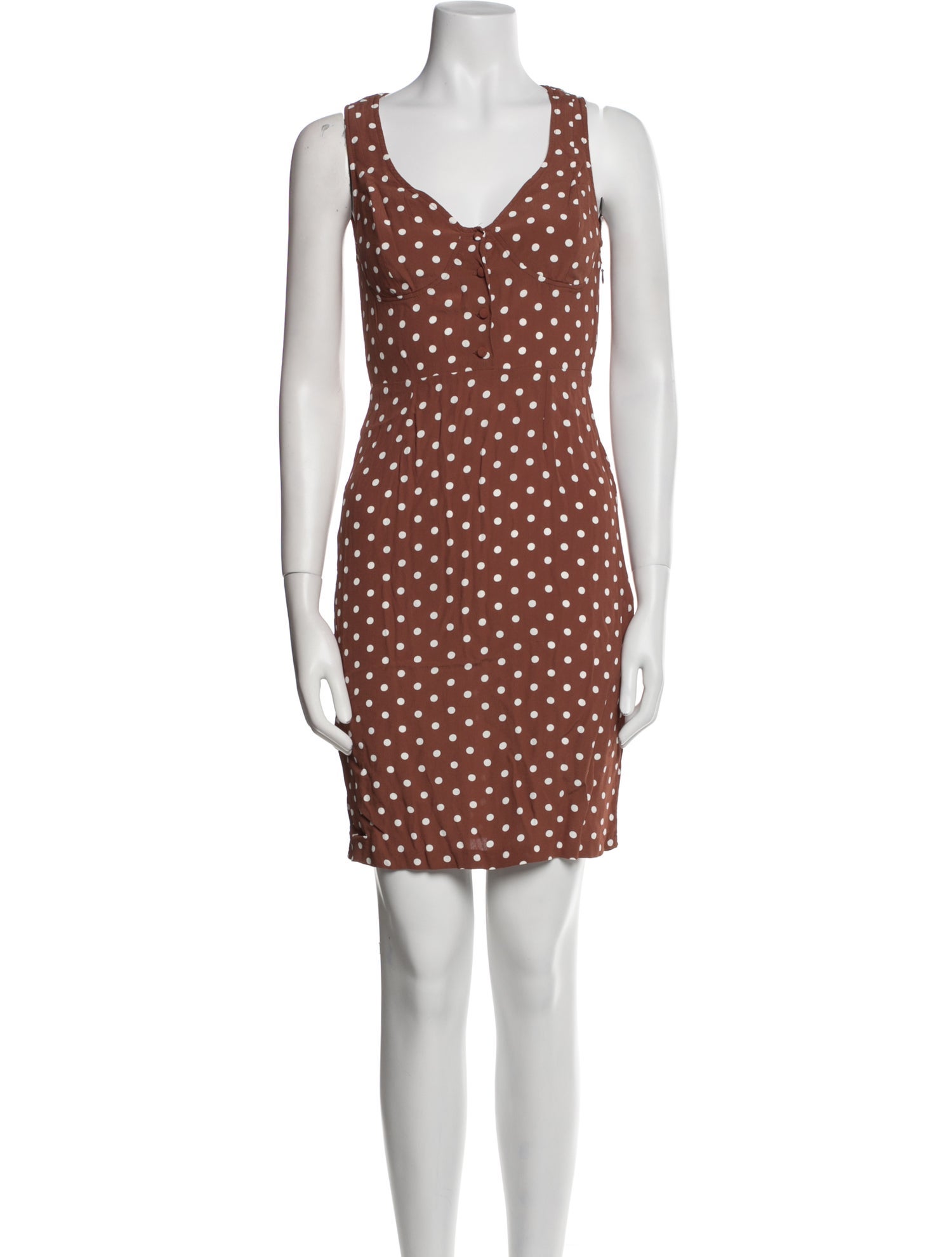 Rouje Polka Dot Print Mini Dress