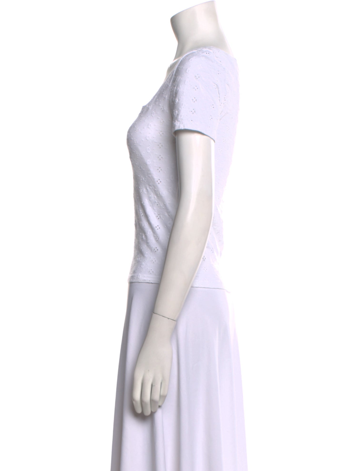 Rouje Square Neckline Short Sleeve Top