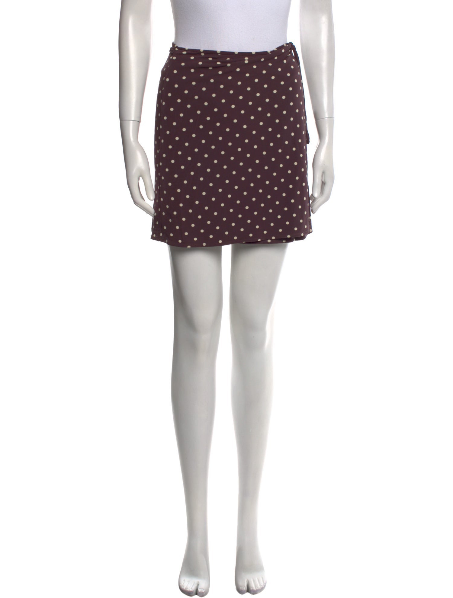 Rouje Polka Dot Print Mini Skirt