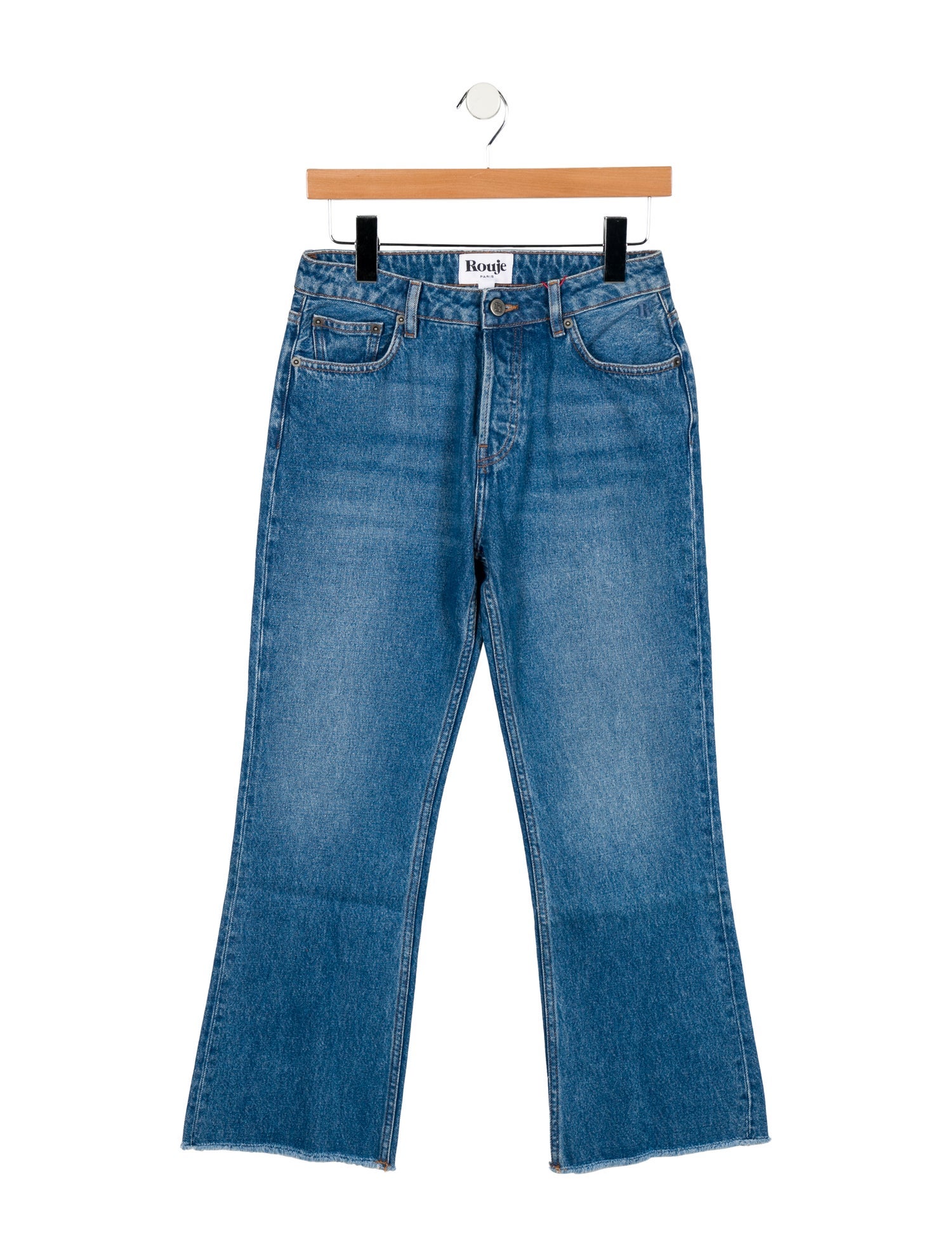 Rouje Mid-Rise Straight Leg Jeans