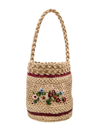 Rouje Raffia Top Handle Bag