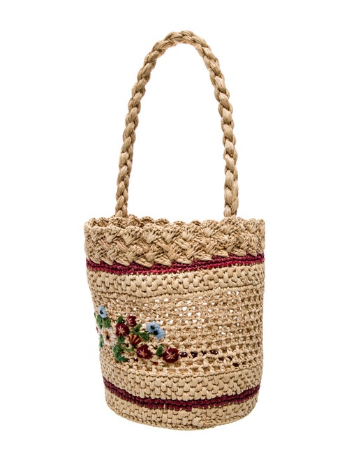 Rouje Raffia Top Handle Bag