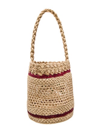 Rouje Raffia Top Handle Bag