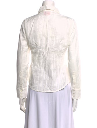 Rouje Striped Long Sleeve Button-Up Top