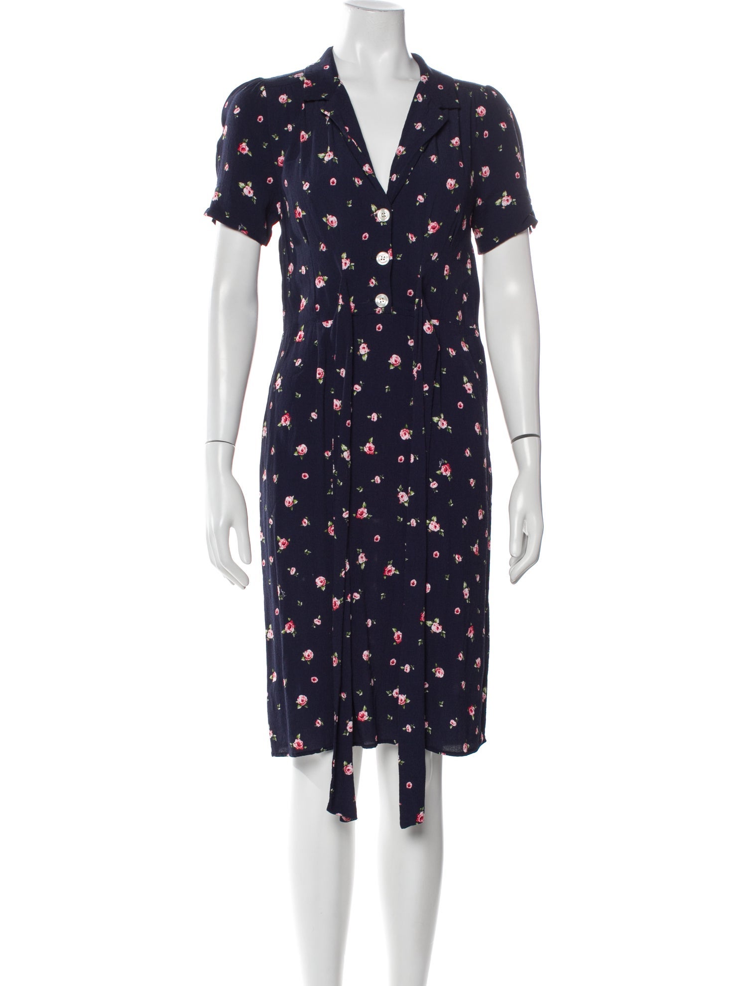 Rouje Floral Print Knee-Length Dress
