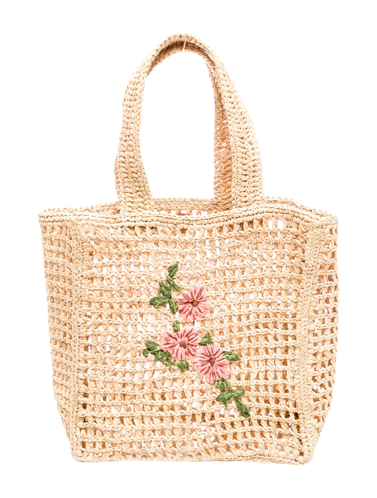 Rouje Raffia Top Handle Bag