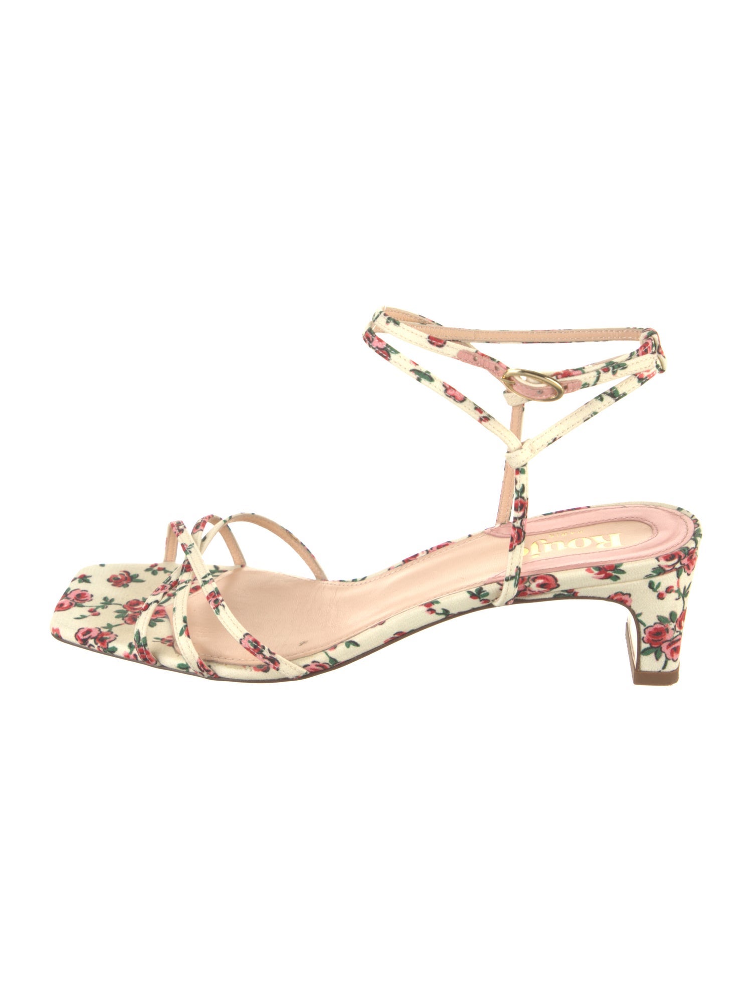 Rouje Floral Print Sandals