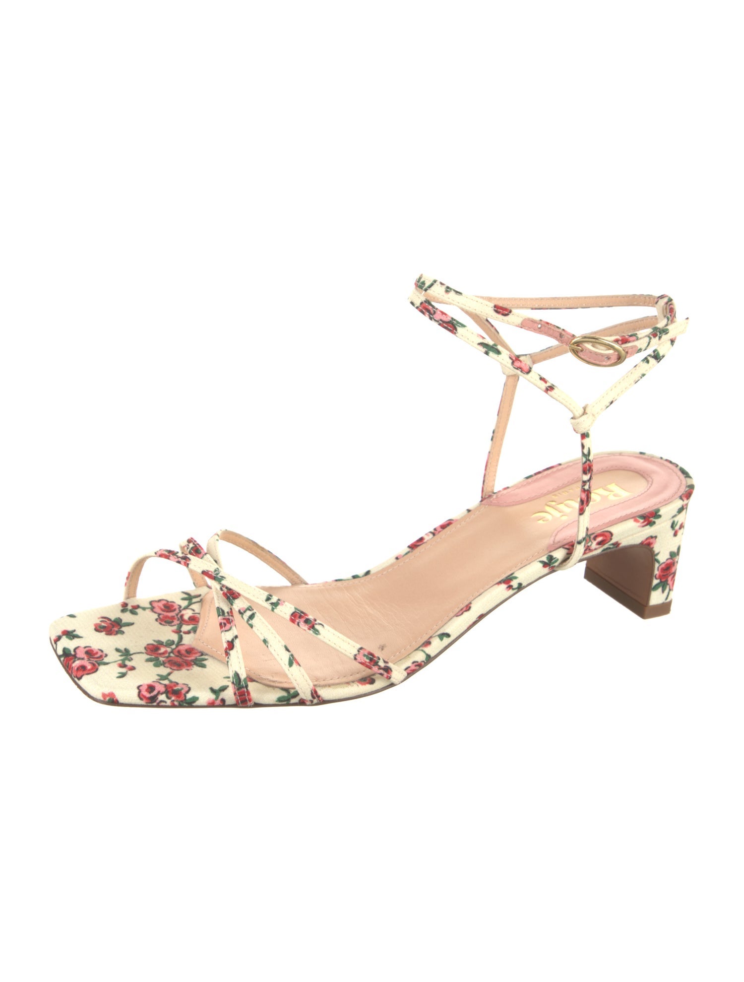 Rouje Floral Print Sandals