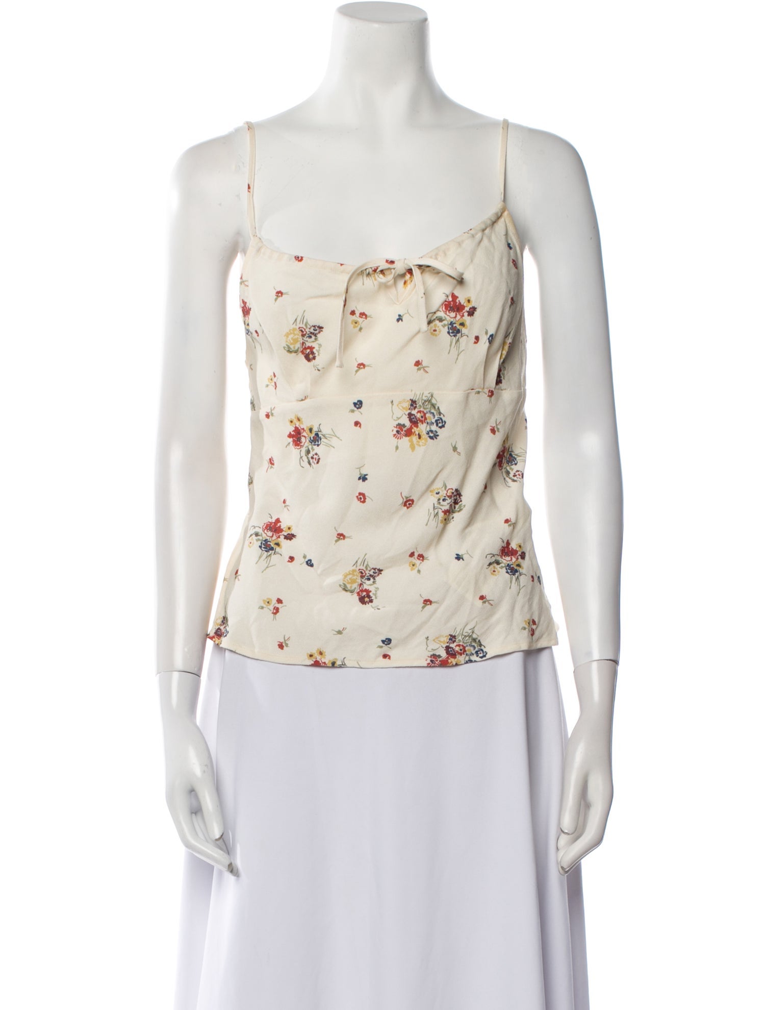 Rouje Floral Print Square Neckline Top