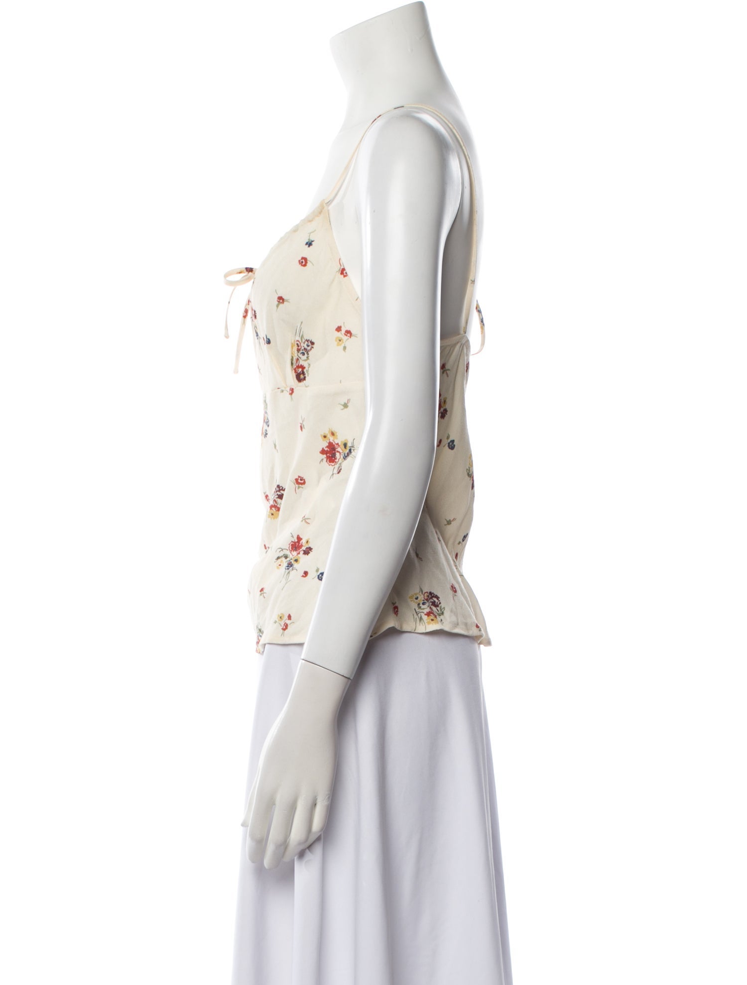 Rouje Floral Print Square Neckline Top