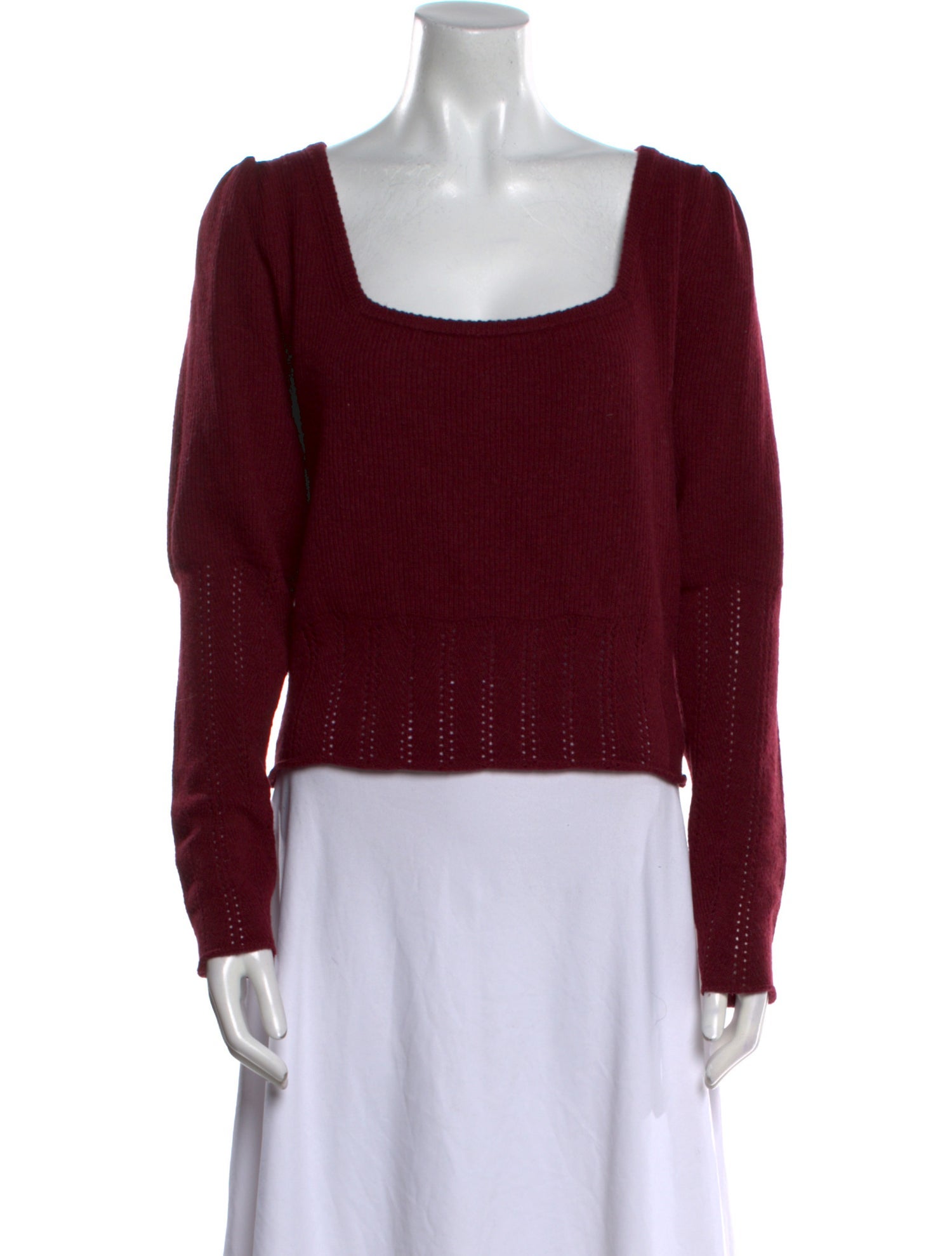 Rouje Wool Square Neckline Sweater