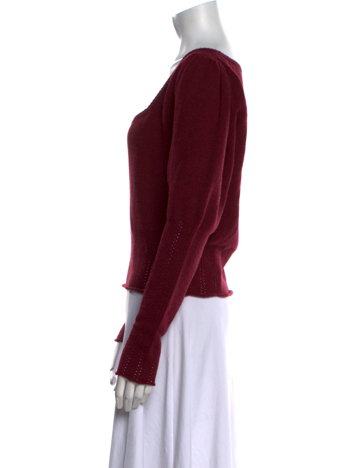 Rouje Wool Square Neckline Sweater