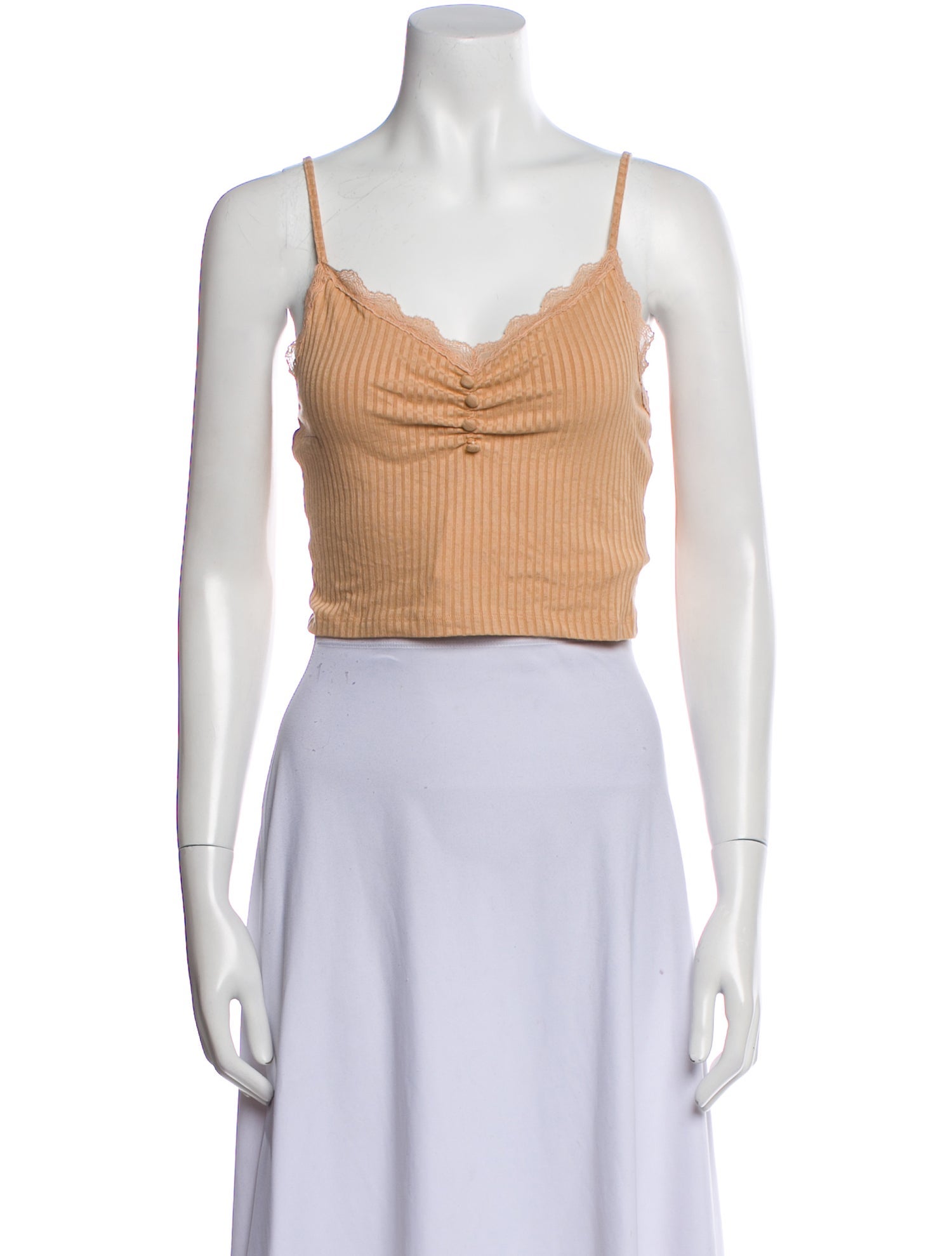 Rouje V-Neck Sleeveless Crop Top