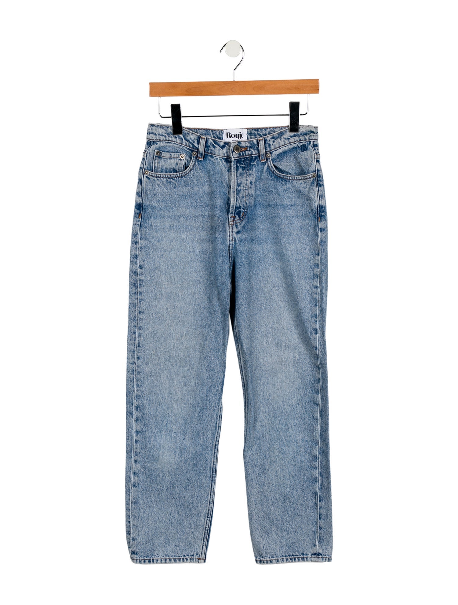 Rouje Mid-Rise Straight Leg Jeans