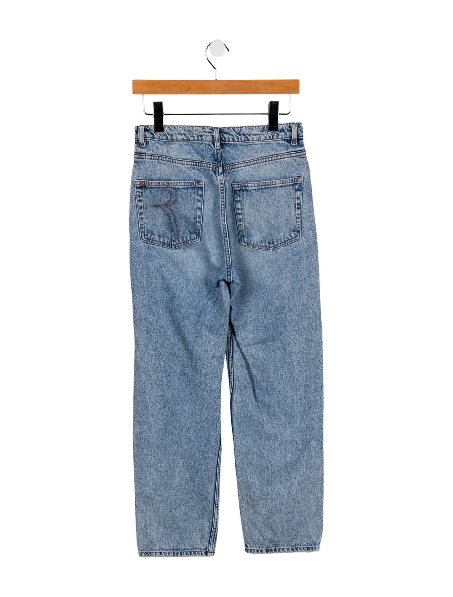 Rouje Mid-Rise Straight Leg Jeans