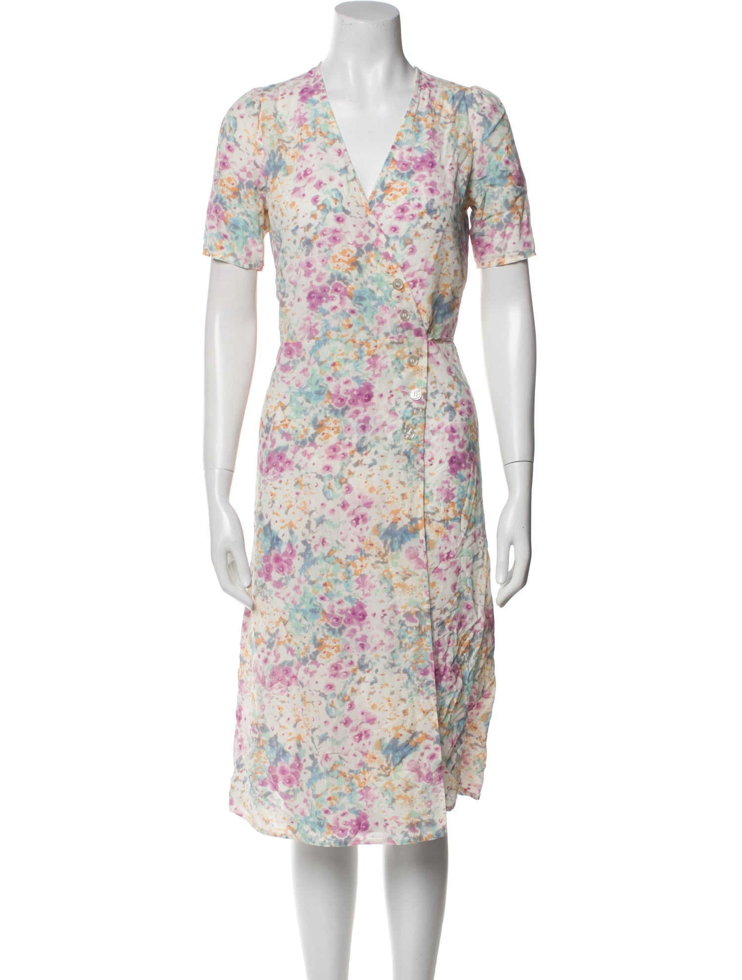 Rouje Floral Print Knee-Length Dress