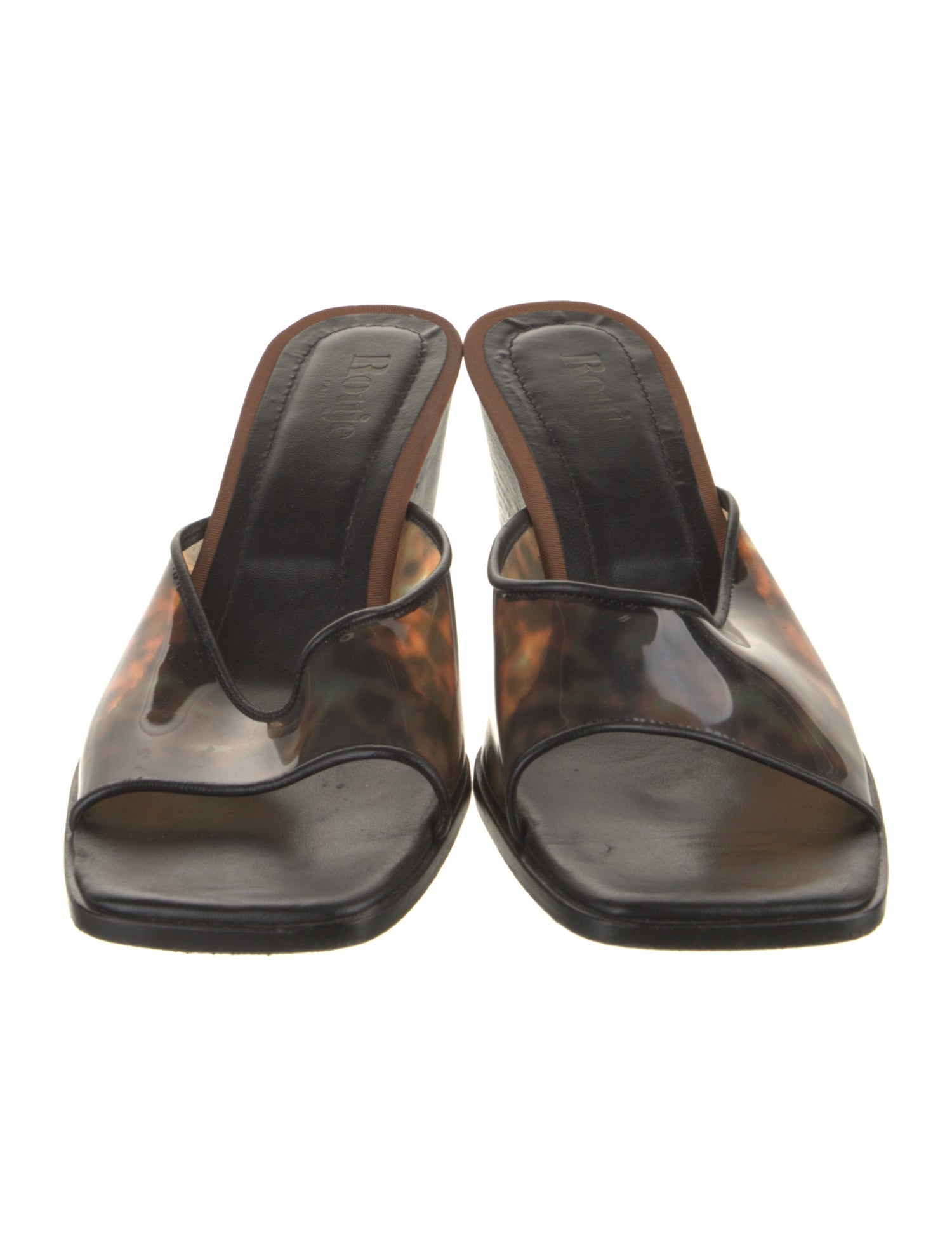 Rouje Leather Leather Trim Embellishment Slides