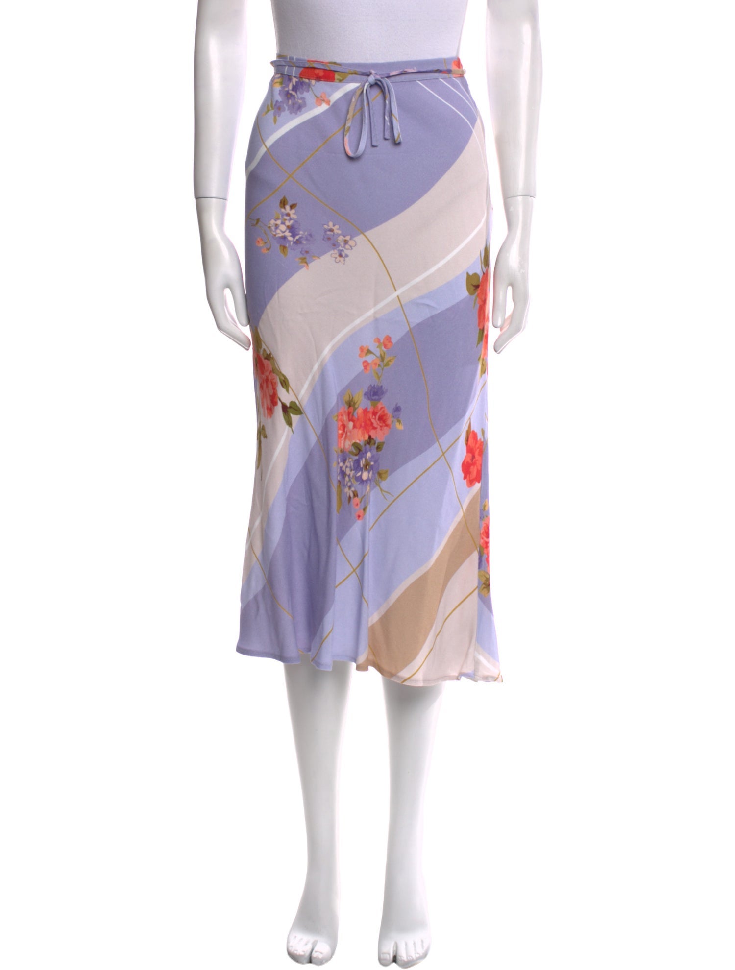 Rouje Floral Print Knee-Length Skirt