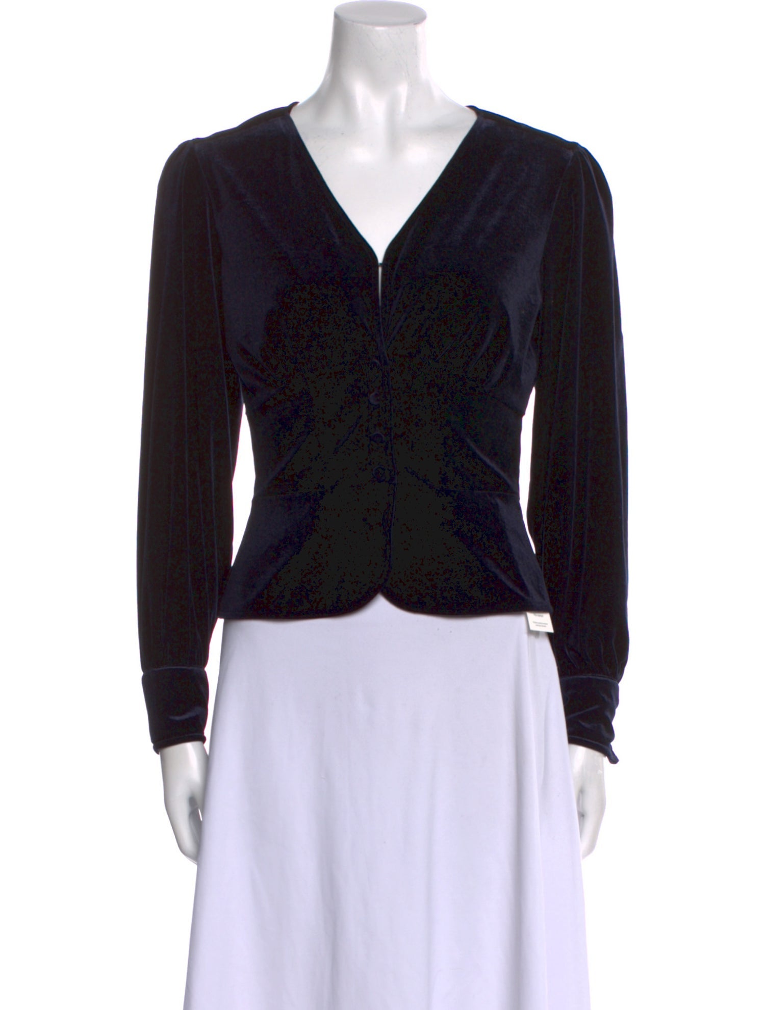 Rouje V-Neck Long Sleeve Crop Top