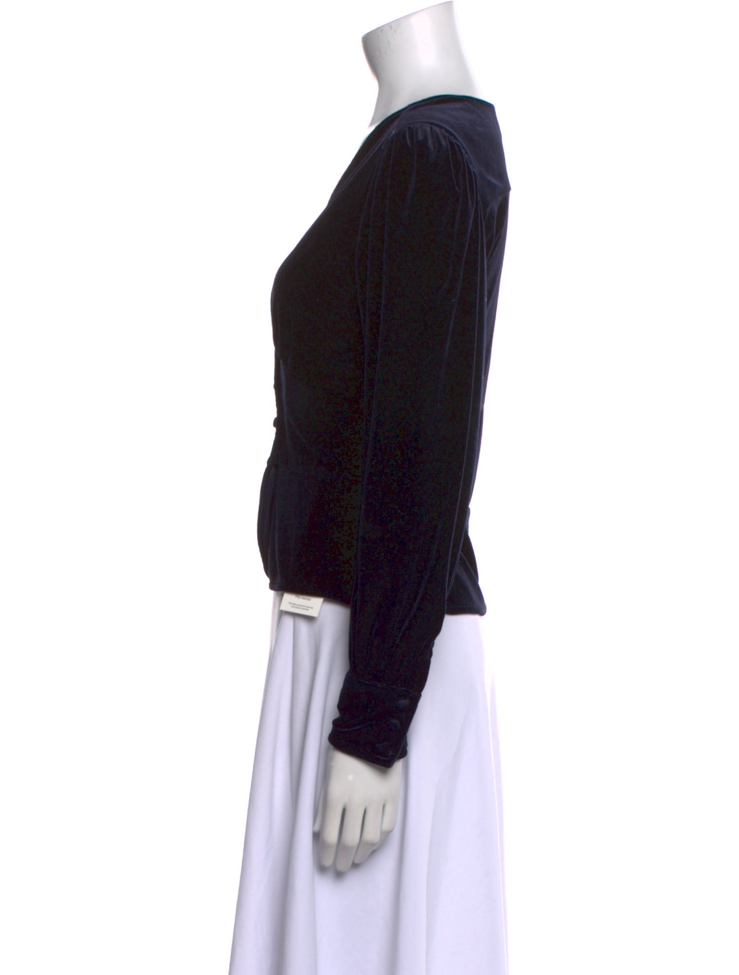 Rouje V-Neck Long Sleeve Crop Top