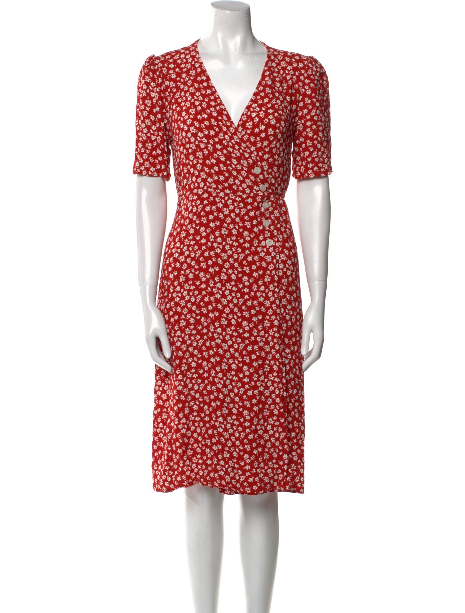 Rouje Floral Print Midi Length Dress