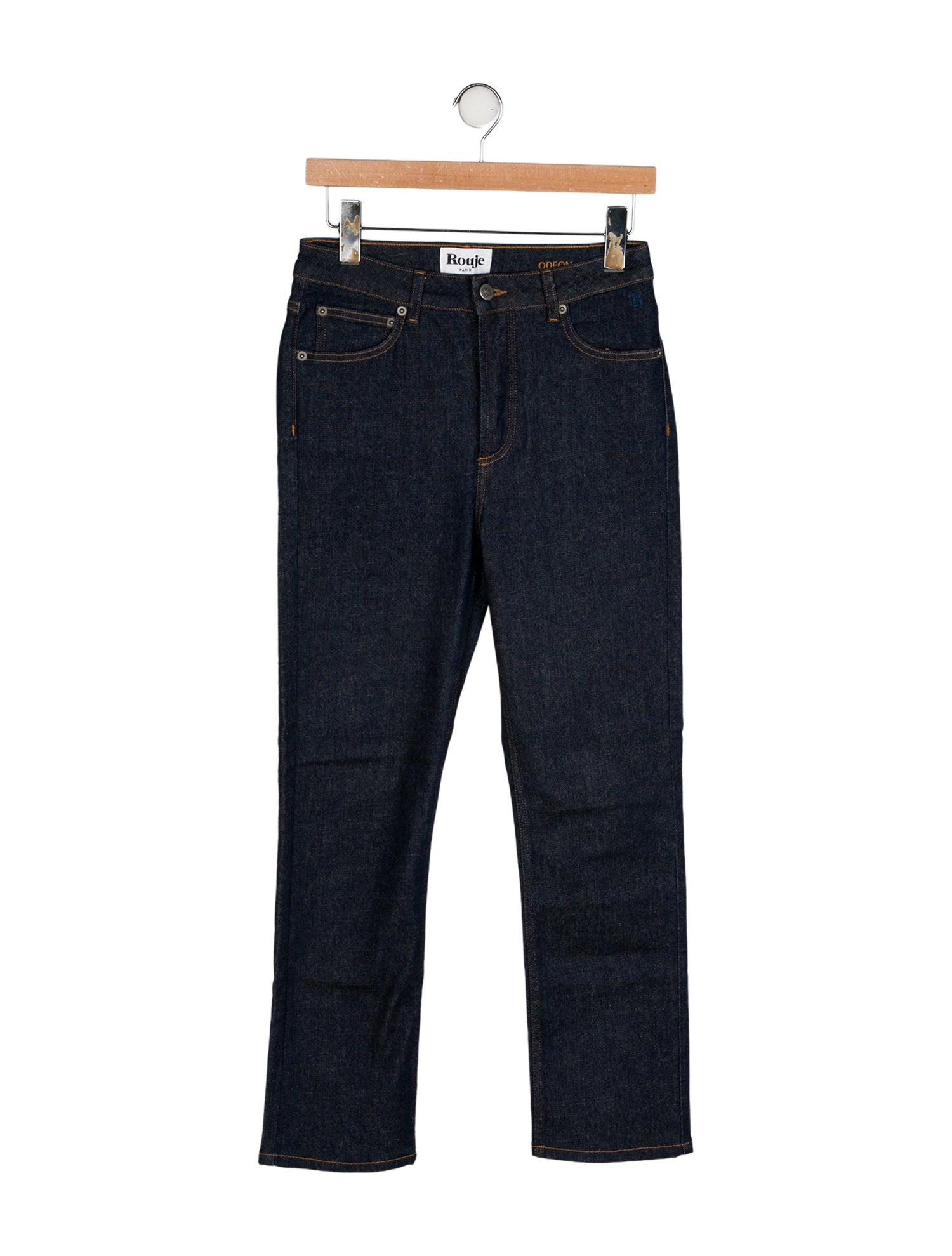 Rouje Mid-Rise Straight Leg Jeans