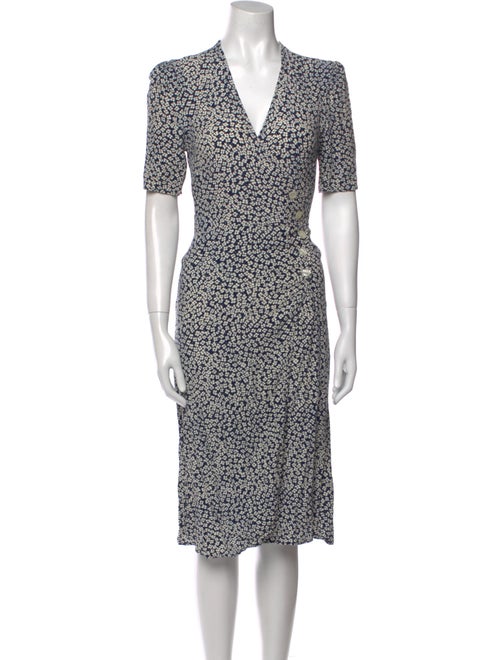 Rouje Floral Print Knee-Length Dress