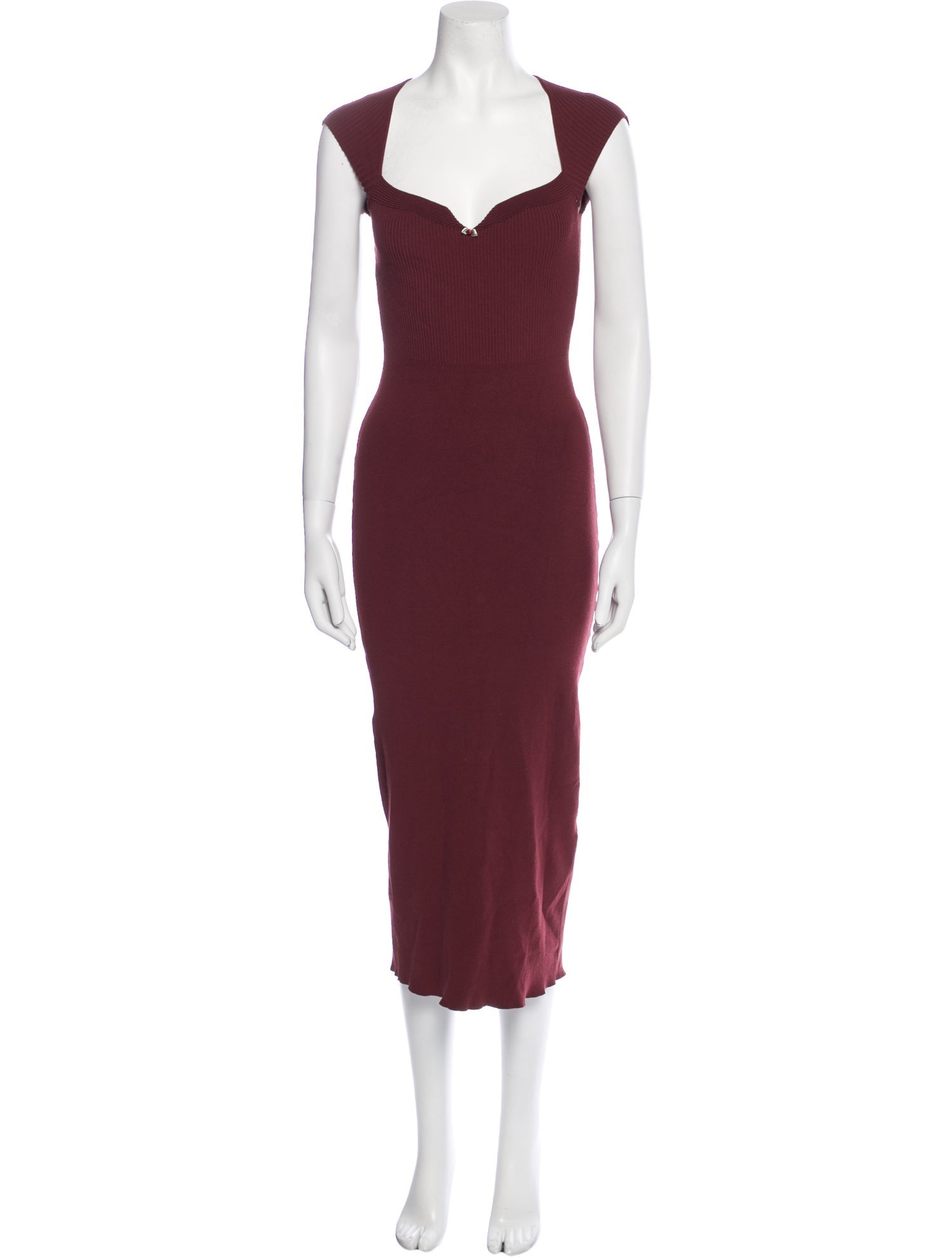 Rouje Square Neckline Midi Length Dress