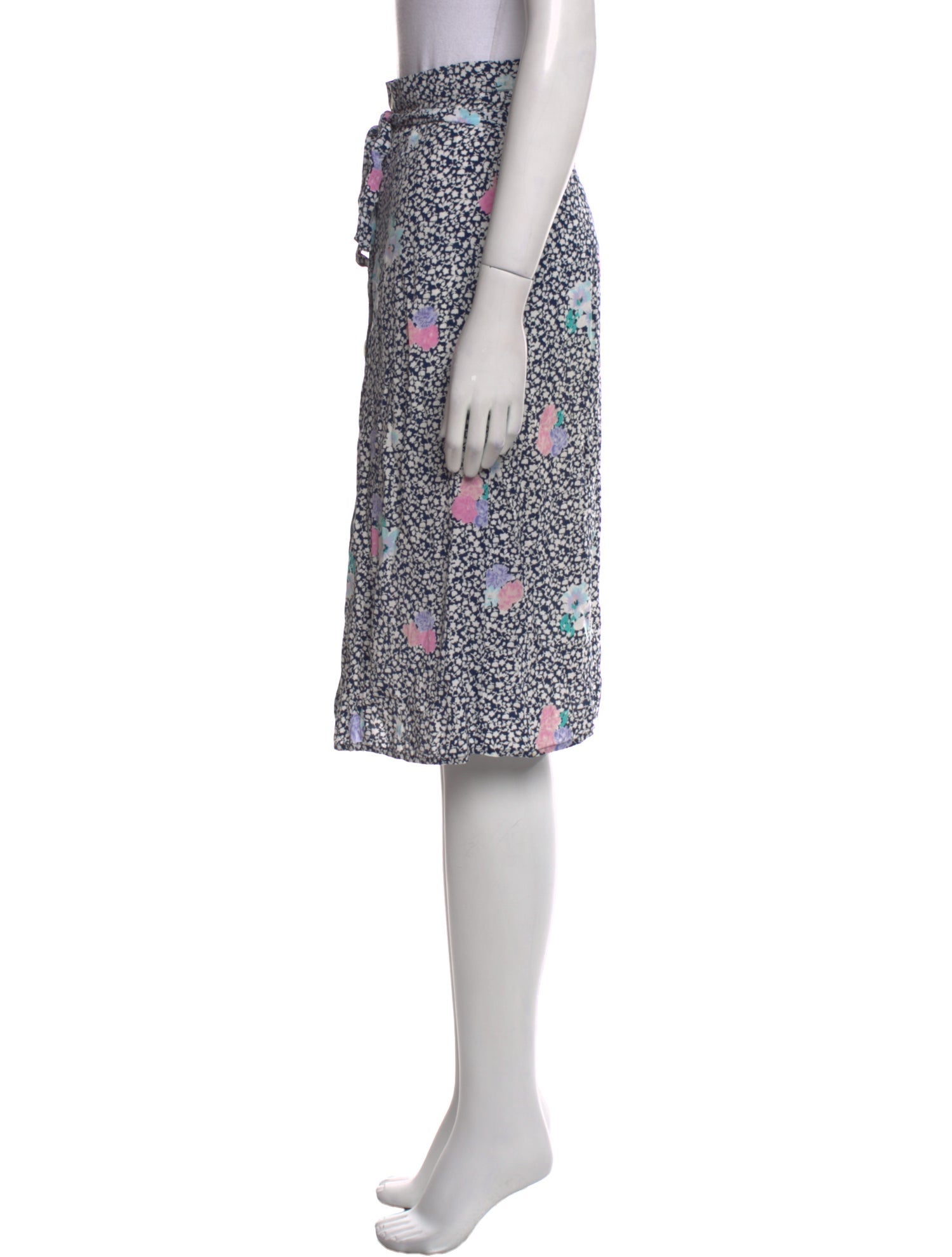 Rouje Floral Print Knee-Length Skirt