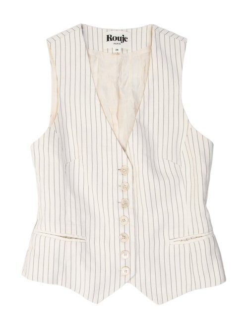 Rouje Striped V-Neck Top