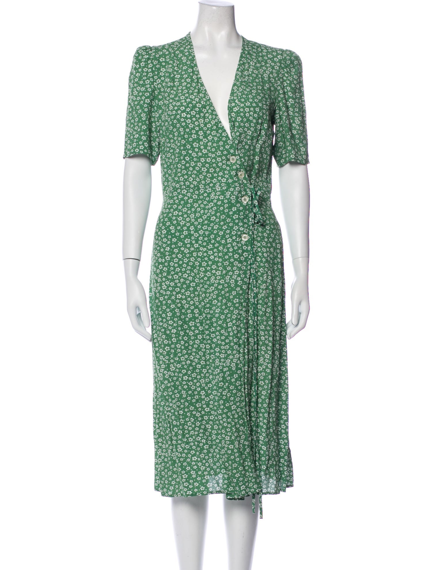 Rouje Floral Print Midi Length Dress w/ Tags