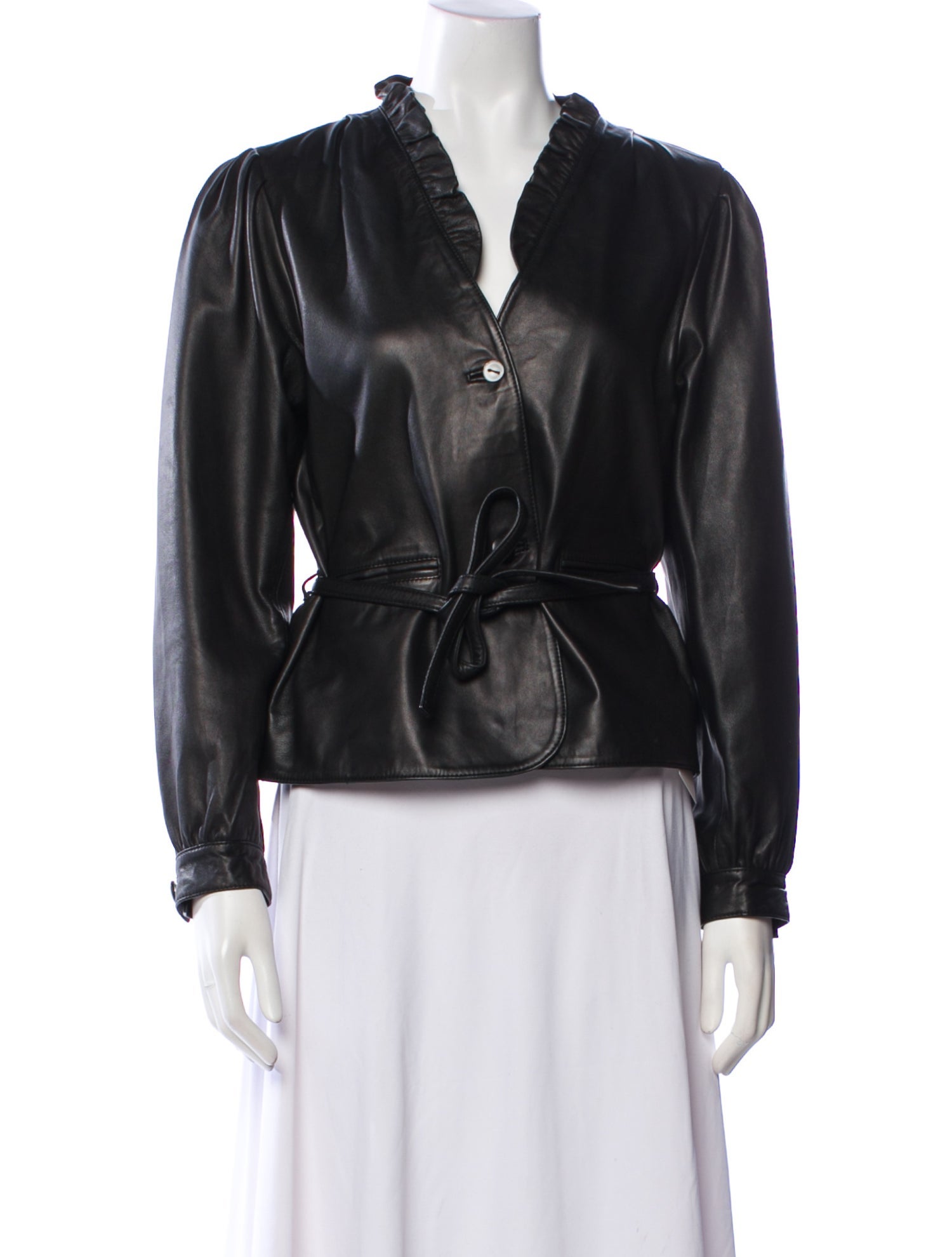 Rouje Leather Evening Jacket