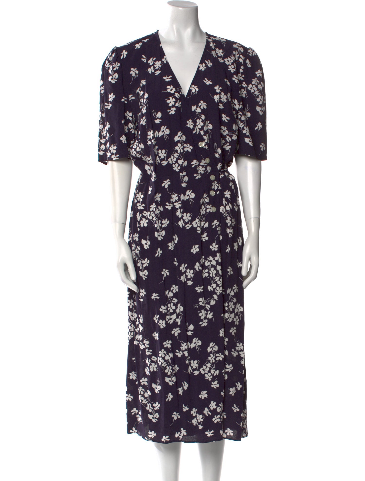 Rouje Floral Print Midi Length Dress